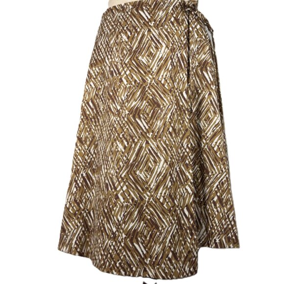 Alfani Dresses & Skirts - Alfani Asymmetrical Wrap Skirt - Size 12, Striking Geometric Print